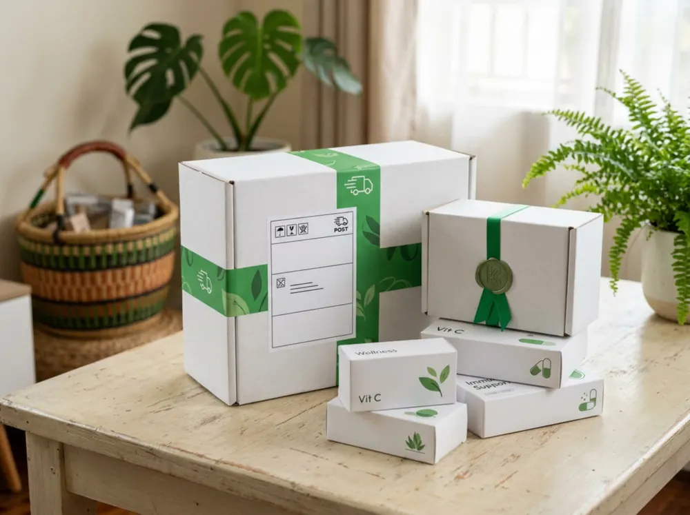 Parcel packed for courier delivery in Kenya — Farma360