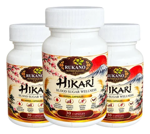 Hikari — three jars of capsules, 30 capsules per jar